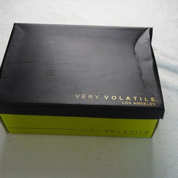 Volatile Jules Slide Sandals Tan Multi Size 8 Braided Platform Cork Wedge - Picture 3 of 7